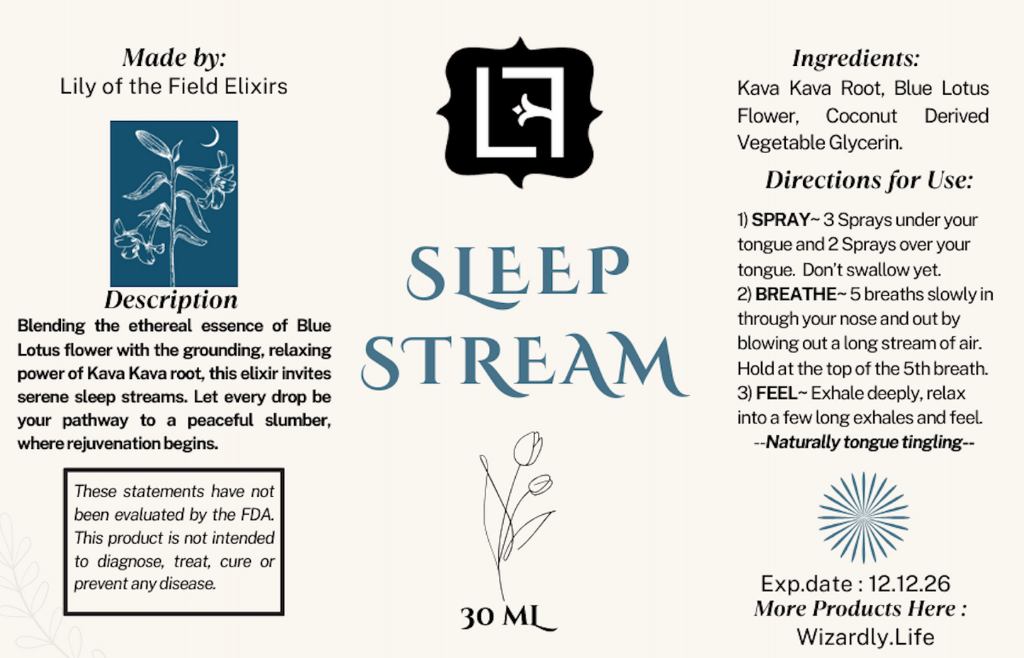 Lily of the Field | SLEEP STREAM